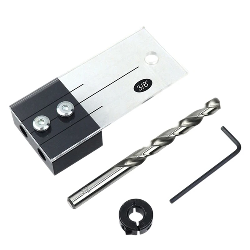 3/8 Inch Dowel Drilling Jig Kit High Strength Wood Drilling Guide Hole Locator Woodworking Tool For Diy Carpentry Tools
3/8 Inch Dowel Drilling Jig Kit High Strength Wood Drilling Guide Hole Locator Woodworking Tool For Diy Carpentry Tools