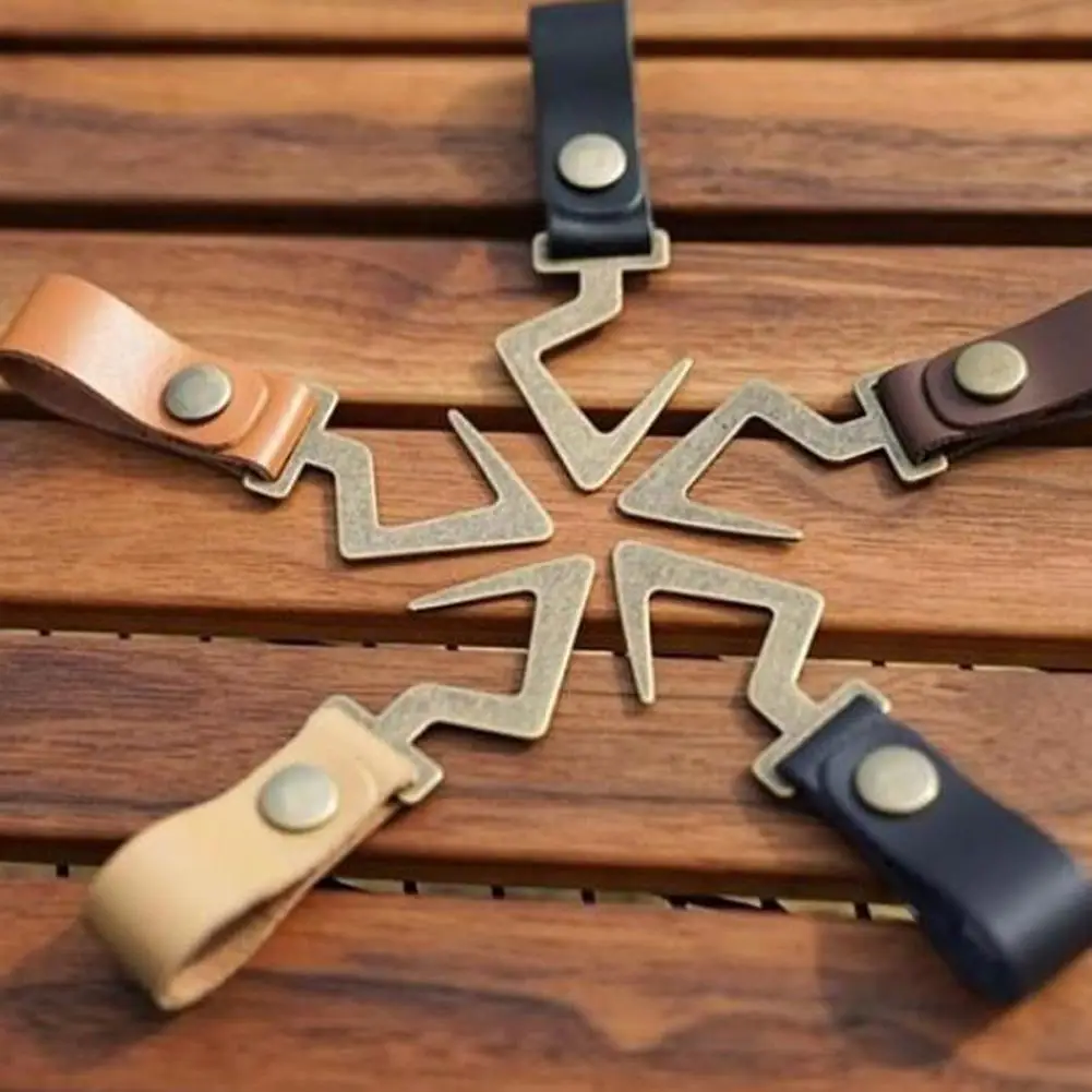 Outdoor Tent Clothesline Leather Hook Camping Triangular Rack Hooks Lamp Storage Hanger Hiking Supplies
Outdoor Tent Clothesline Leather Hook Camping Triangular Rack Hooks Lamp Storage Hanger Hiking Supplies