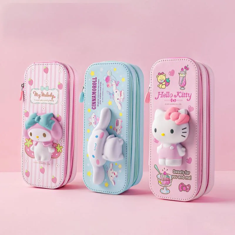 Sanrioed Cartoon My Melody Kawaii Stationery Box Cinnamoroll Three-Dimensional Large-Capacity Decompression Pen Box Small Gifts
Sanrioed Cartoon My Melody Kawaii Stationery Box Cinnamoroll Three-Dimensional Large-Capacity Decompression Pen Box Small Gifts