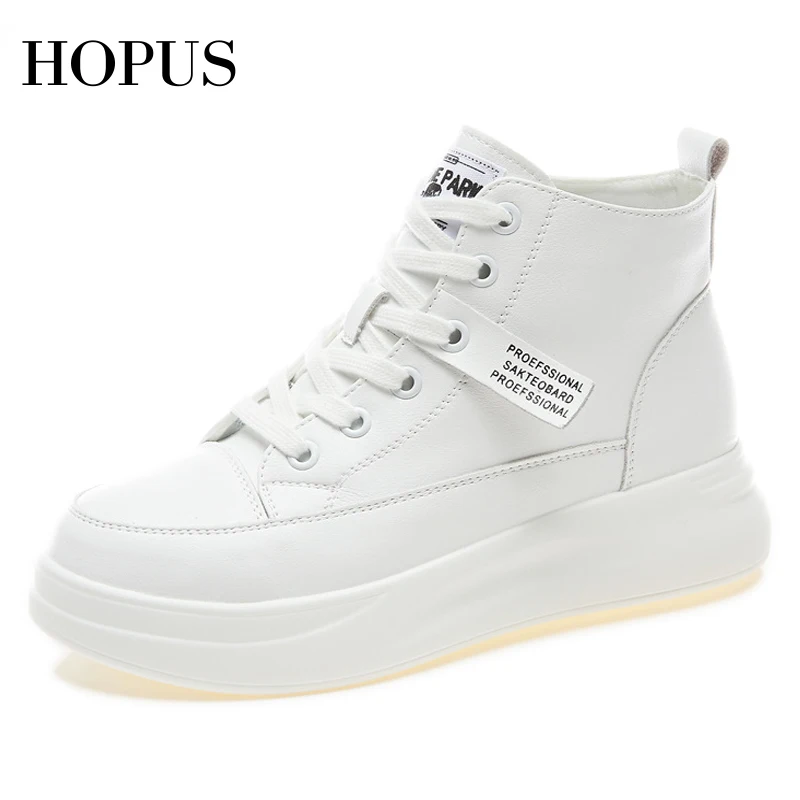 HOPUS Casual Shoes For Women 2023 New Korean Style Simple Platform Sneakers Female High-top Breathable Vulcanized Shoes Leather
HOPUS Casual Shoes For Women 2023 New Korean Style Simple Platform Sneakers Female High-top Breathable Vulcanized Shoes Leather