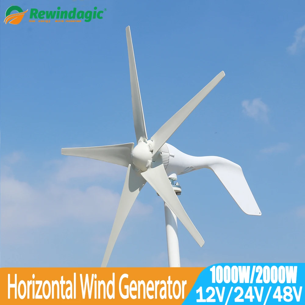 1000W 2000W 12V 24V 48V Horizontal Wind Turbine Generator Free Power New Energy Alternative Accessories For Home Street Lamps
1000W 2000W 12V 24V 48V Horizontal Wind Turbine Generator Free Power New Energy Alternative Accessories For Home Street Lamps