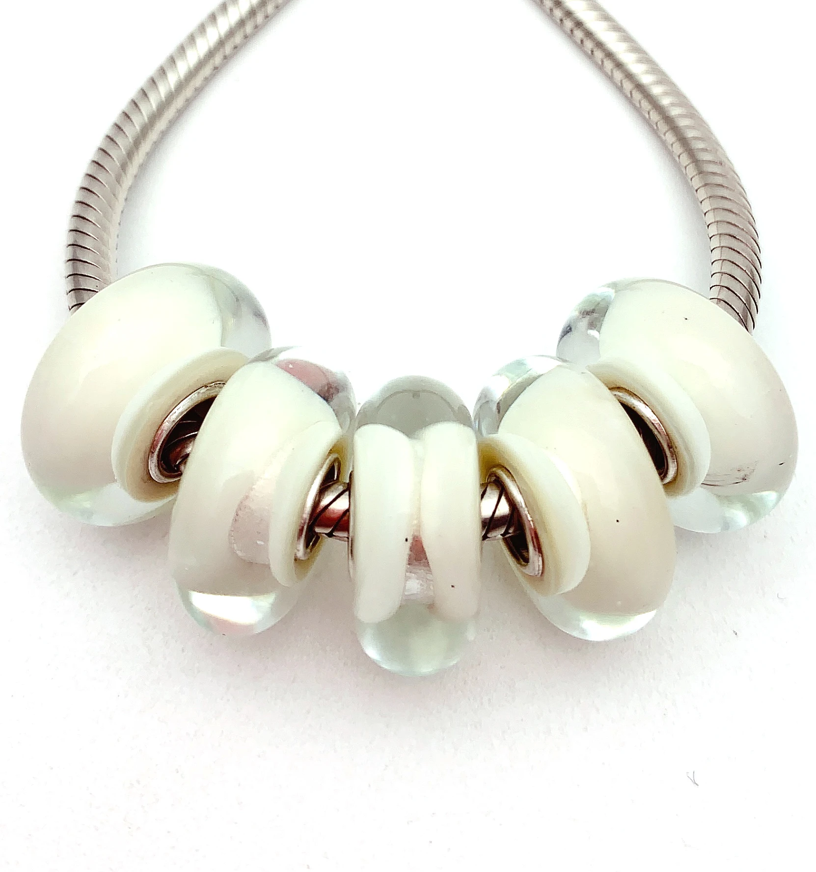 XHYG282 5X 100% Authenticity S925 Sterling Silver Beads Murano GlassBeads Fit European Charms Bracelet Diy Jewelry Lampwork
XHYG282 5X 100% Authenticity S925 Sterling Silver Beads Murano GlassBeads Fit European Charms Bracelet Diy Jewelry Lampwork