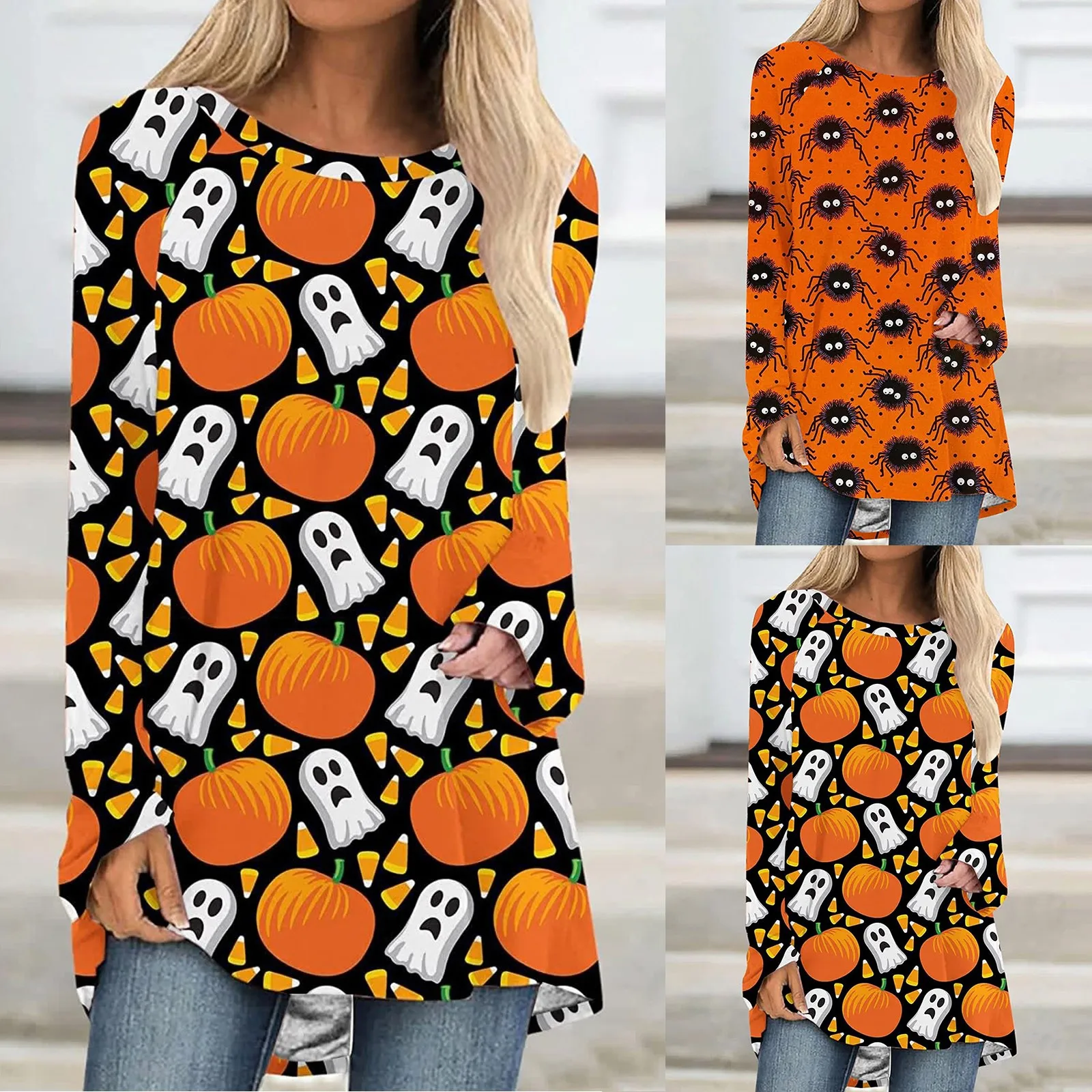 Sport Compression Shirt Halloween Womens Long Sleeve Crew Neck Pumpkin Cat Printed T Shirt Long Sleeve Compression Shirt Women
Sport Compression Shirt Halloween Womens Long Sleeve Crew Neck Pumpkin Cat Printed T Shirt Long Sleeve Compression Shirt Women