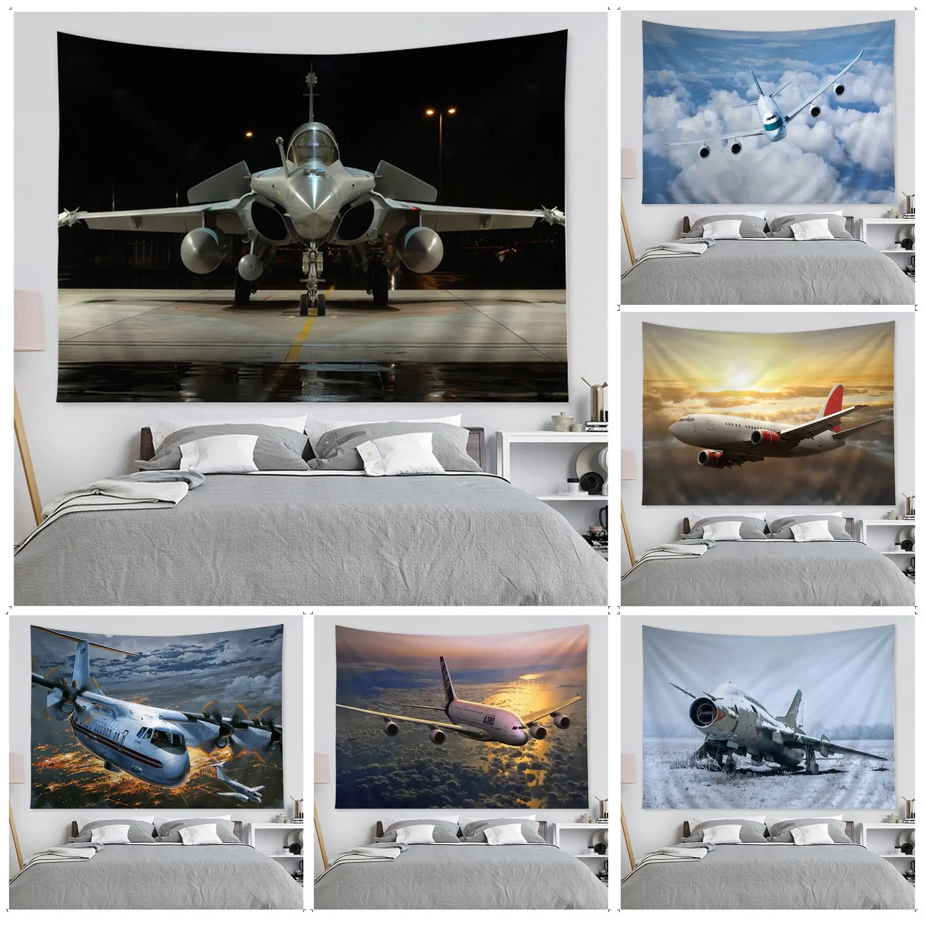 

Aircraft plane airplane Tapestry Anime Tapestry Hanging Tarot Hippie Wall Rugs Dorm Wall Hanging Sheets