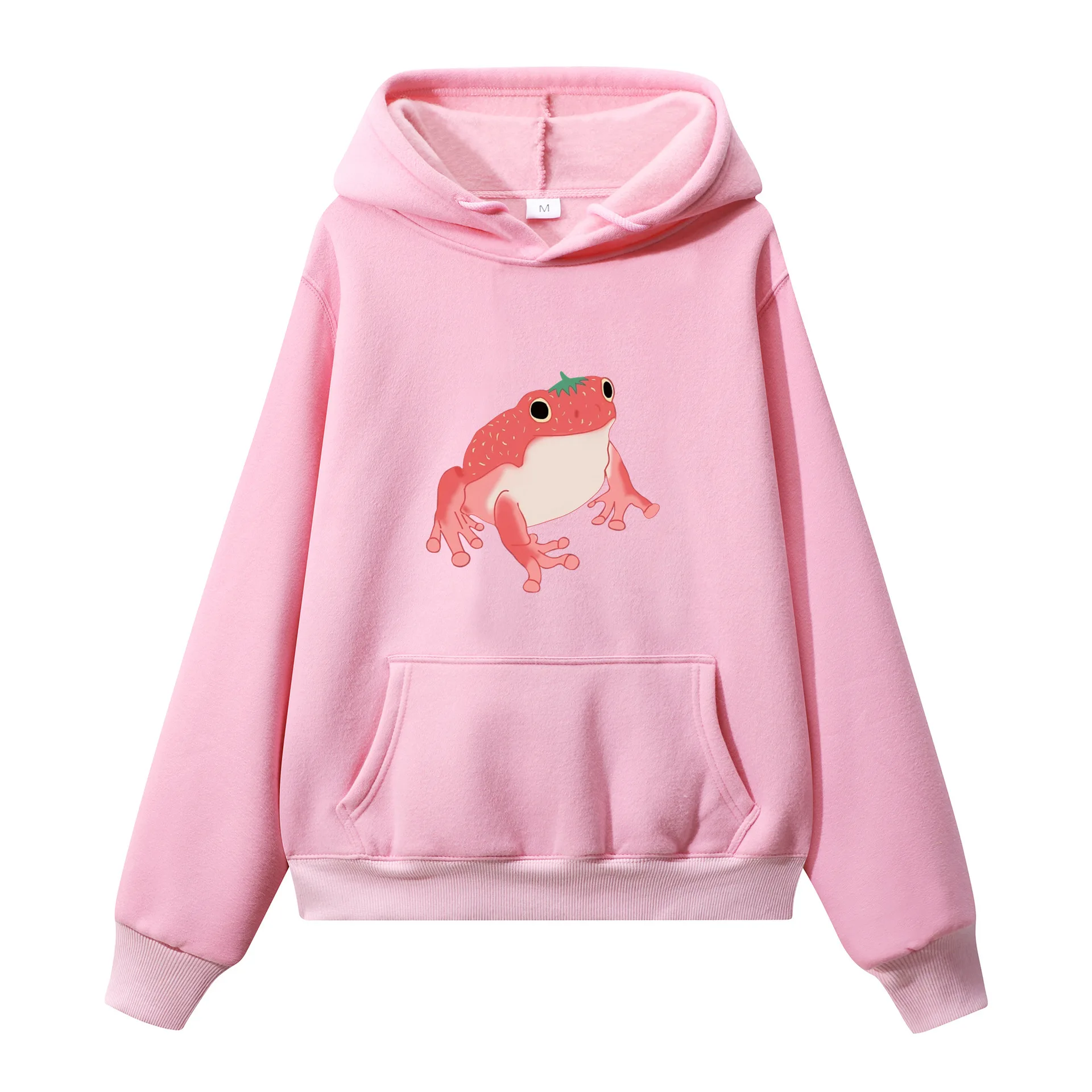 Cotton Fleece High Quality Frog Women Hoodies Winter Long Sleeve Drawstring Pocket Hooded Sweatshirt
Cotton Fleece High Quality Frog Women Hoodies Winter Long Sleeve Drawstring Pocket Hooded Sweatshirt