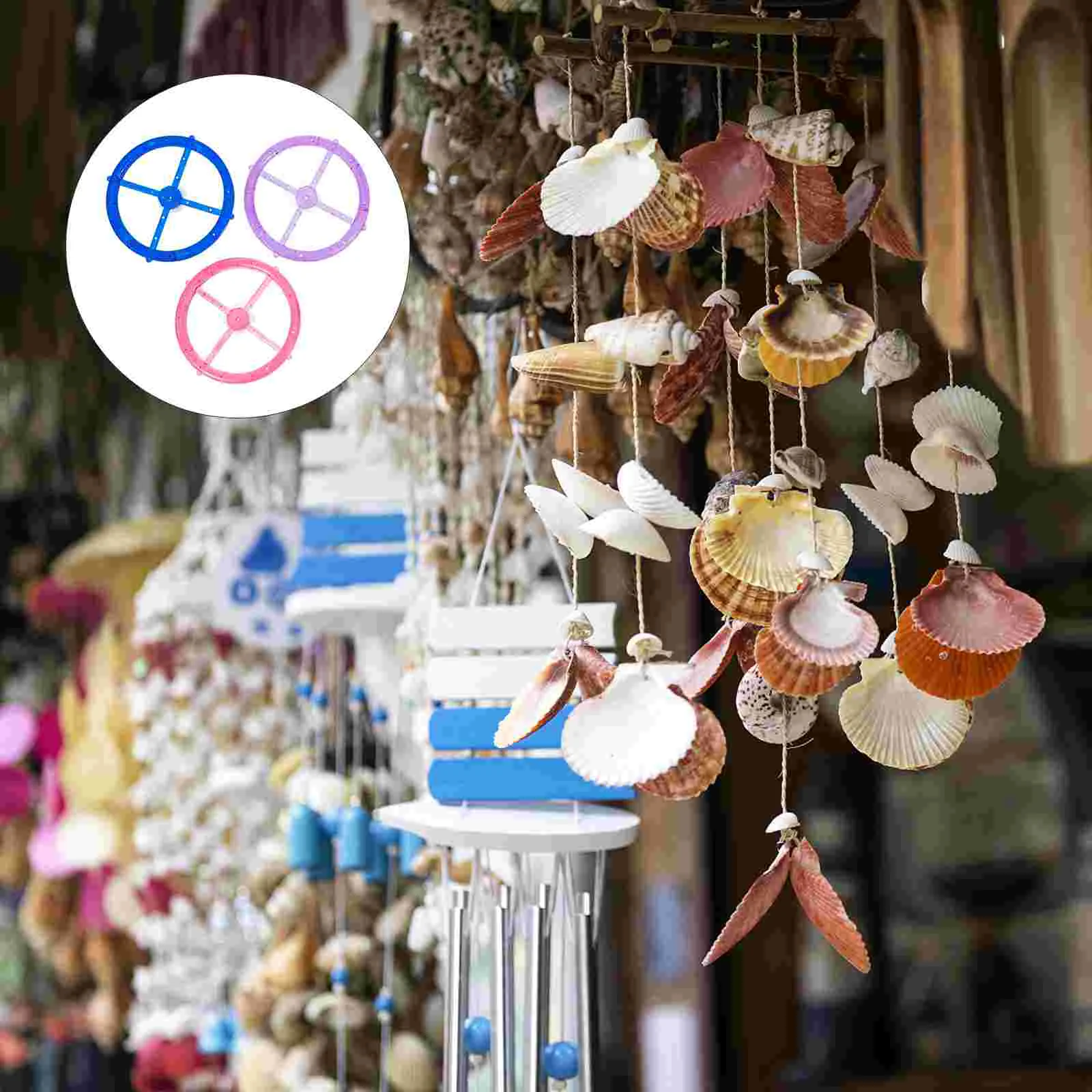 3Pcs Wind Chime DIY Tools Wind Chime DIY Circle Wind Chime Accessories Wind Chime Supplies for Decoration Home Handcraft
3Pcs Wind Chime DIY Tools Wind Chime DIY Circle Wind Chime Accessories Wind Chime Supplies for Decoration Home Handcraft