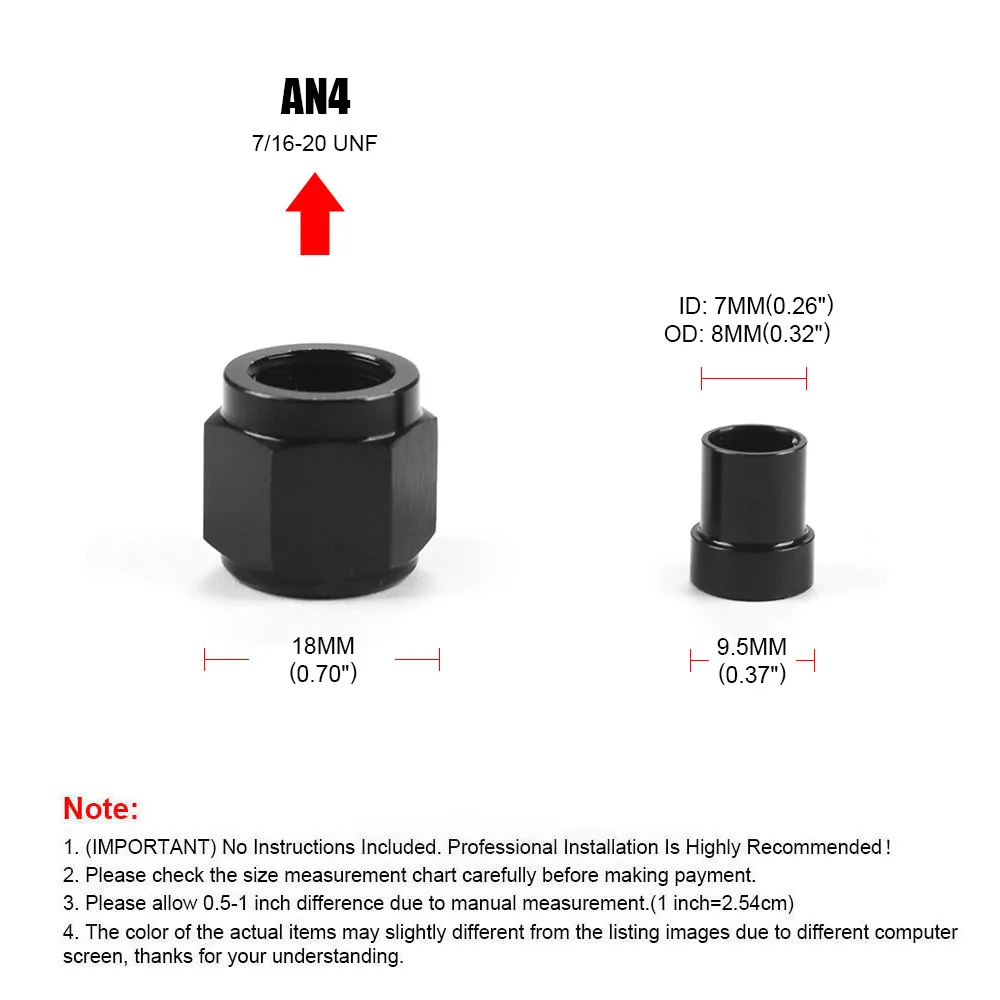 Адаптер для жесткой трубчатой гайки и втулки для жесткой линии 4AN-1/4, AN6-3/8, AN10-5/8, алюминий, черный
Адаптер для жесткой трубчатой гайки и втулки для жесткой линии 4AN-1/4, AN6-3/8, AN10-5/8, алюминий, черный