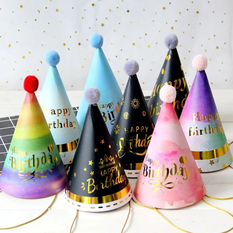 New Paper Cartoon Happy Birthday Hats Kids Adult Cap Baby Shower Happy Birthday Party Decorations Crafts Party Supplies
New Paper Cartoon Happy Birthday Hats Kids Adult Cap Baby Shower Happy Birthday Party Decorations Crafts Party Supplies