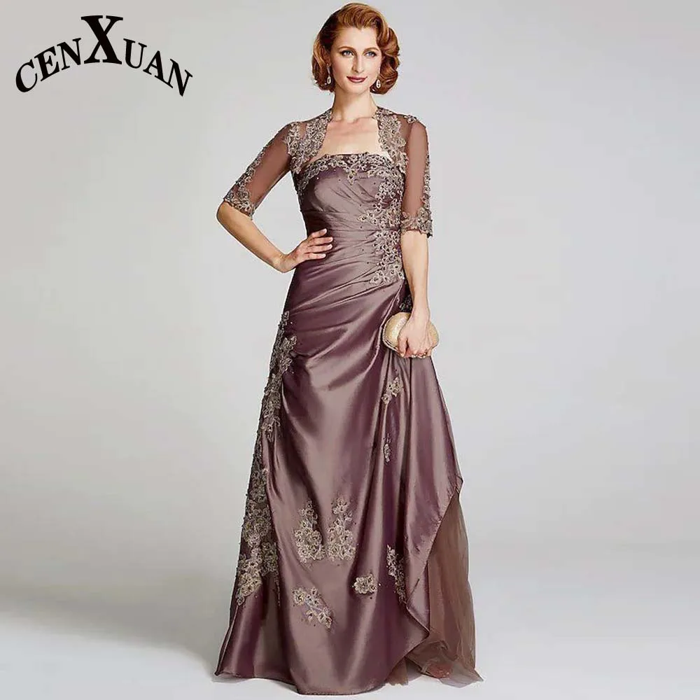 Cenxuan Brown Appliques Aline Mother of The Brides Tulle Strapless Evening For Women Formal Party Robes De Soirée Custom Made
Cenxuan Brown Appliques Aline Mother of The Brides Tulle Strapless Evening For Women Formal Party Robes De Soirée Custom Made