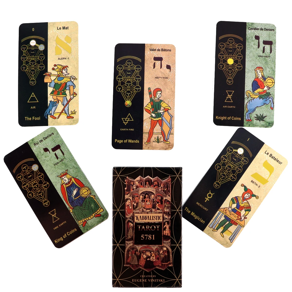 Kabbalism Tarot 5781 колода, созданная Юджином винитски, высококачественный Таро с PDF-руководством, настольная игра для судьбы гадания, 78 шт.
Kabbalism Tarot 5781 колода, созданная Юджином винитски, высококачественный Таро с PDF-руководством, настольная игра для судьбы гадания, 78 шт.