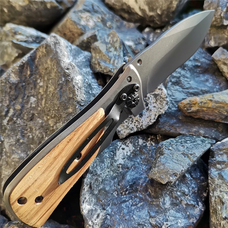 Mini Knives 57HRC Folding Tactical Knife Wood Handle Portable Titanium Pocket Knives Utility Survival Rescue Tools
Mini Knives 57HRC Folding Tactical Knife Wood Handle Portable Titanium Pocket Knives Utility Survival Rescue Tools