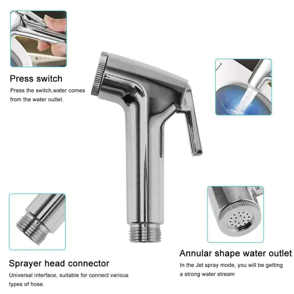 1PC Bidet Spray Handheld Spray Toilet Douche Bidet Head For Sanitary Shattaf Shower Home Bathroom Claening Faucets Shower Head
1PC Bidet Spray Handheld Spray Toilet Douche Bidet Head For Sanitary Shattaf Shower Home Bathroom Claening Faucets Shower Head
