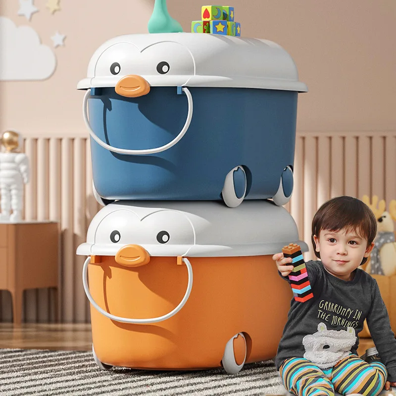 Children's Toy Storage Box Home Cute Cartoon Sundries Storage Containers Household Cute Penguin Shape Baby Clothes Organizer Box
Children's Toy Storage Box Home Cute Cartoon Sundries Storage Containers Household Cute Penguin Shape Baby Clothes Organizer Box