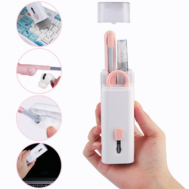7 in 1 Computer Laptop Keyboard Cleaning Brush Kits Dust Cleaner Brush Bluetooth Earphone Cleaning Pen Tools with Keycap Puller
7 in 1 Computer Laptop Keyboard Cleaning Brush Kits Dust Cleaner Brush Bluetooth Earphone Cleaning Pen Tools with Keycap Puller
