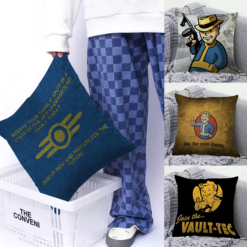 Fallout 4 Cushion Cover 40x40cm Decorative Pillowcase for Bed Sofa Home Decors Throw Pillow Covers Short Plush Dakimakura Gifts
Fallout 4 Cushion Cover 40x40cm Decorative Pillowcase for Bed Sofa Home Decors Throw Pillow Covers Short Plush Dakimakura Gifts