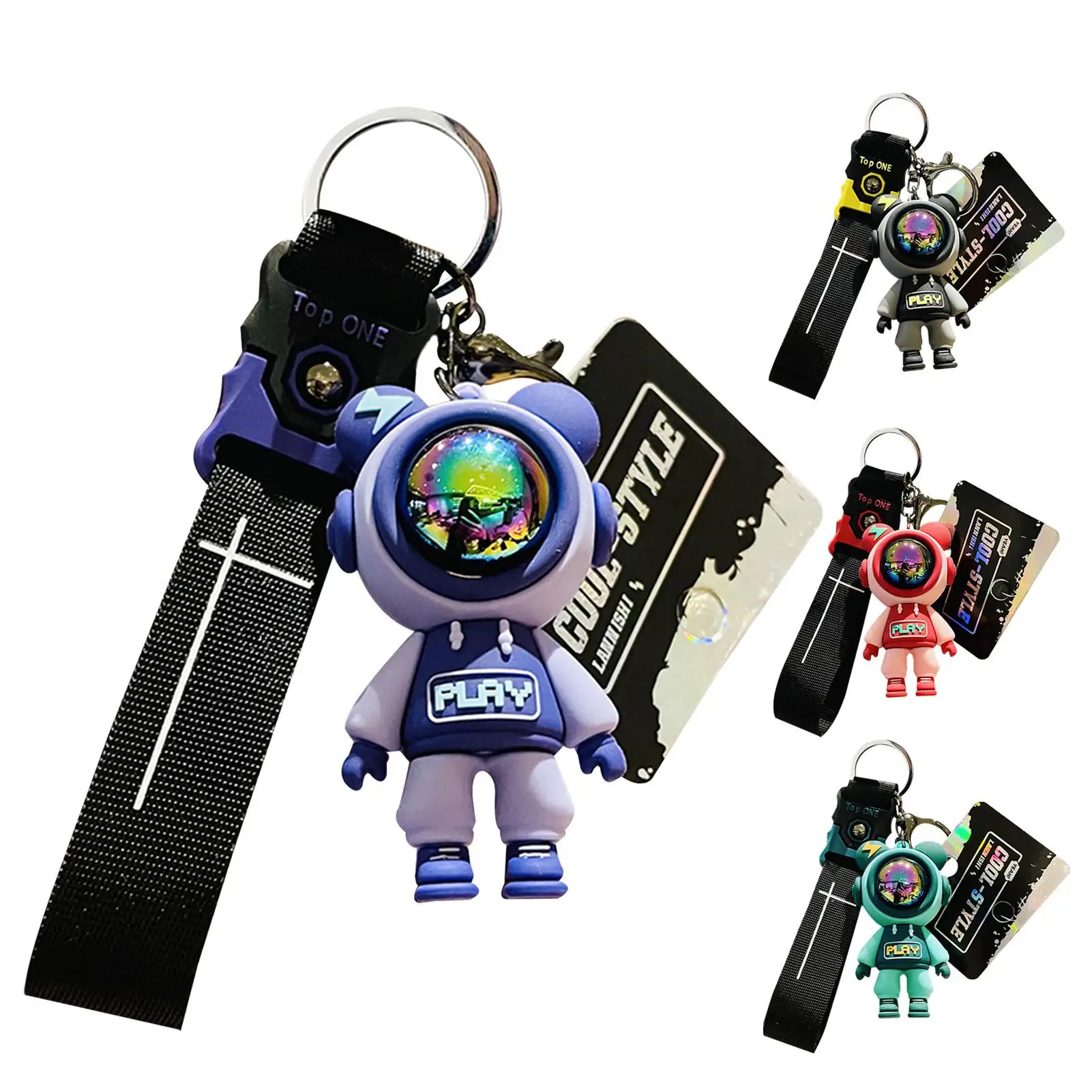 Cute Astronaut Bear Doll Keyring Cartoon Lightning Bear Keychain for Couple Keys Holder Chain Ring Men Car Key Women Bag Pendant
Cute Astronaut Bear Doll Keyring Cartoon Lightning Bear Keychain for Couple Keys Holder Chain Ring Men Car Key Women Bag Pendant