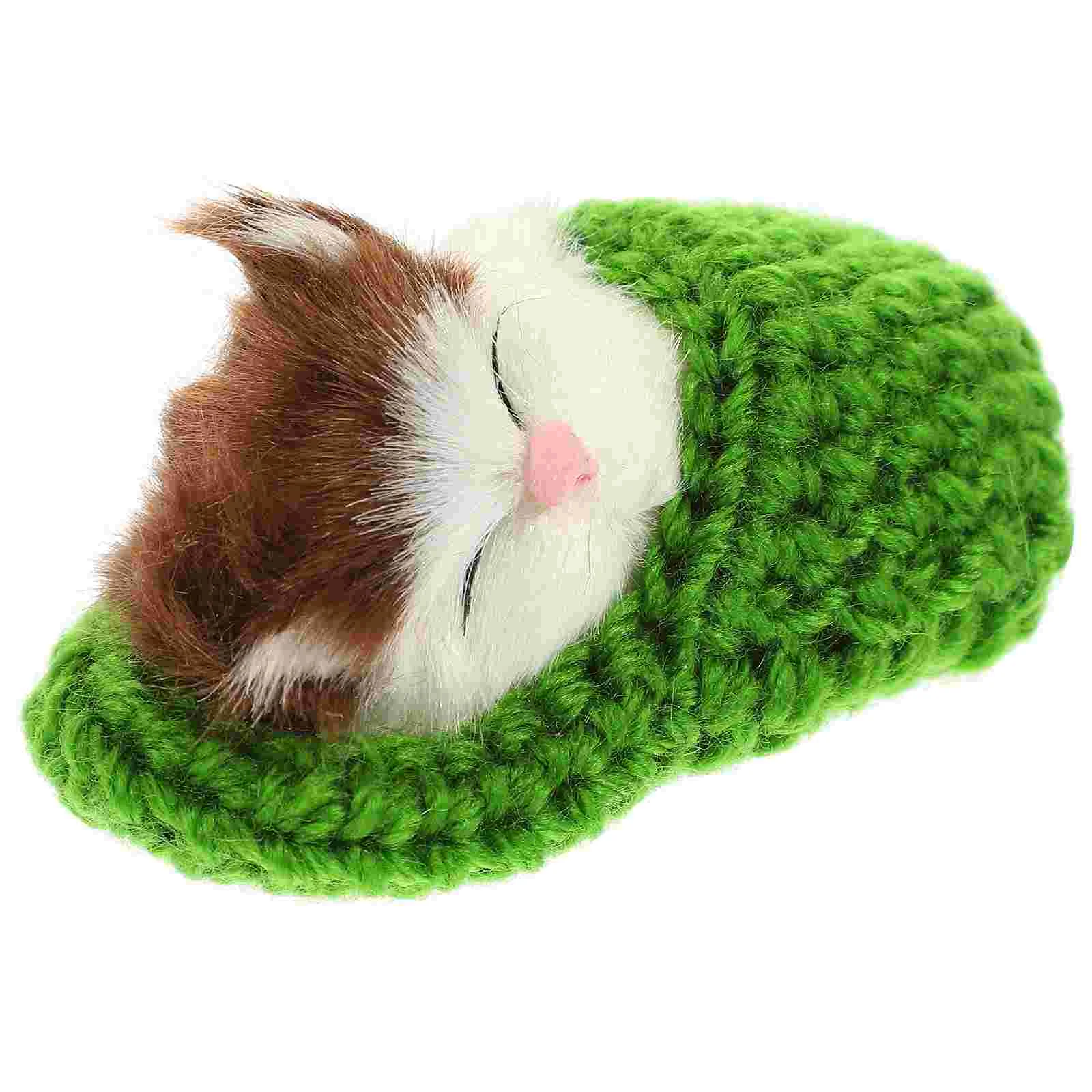 Sleeping Cat Child Stuffed Animals Girls Miniature Slipper Meows Sounds Decor Hand Toy That breathes
Sleeping Cat Child Stuffed Animals Girls Miniature Slipper Meows Sounds Decor Hand Toy That breathes