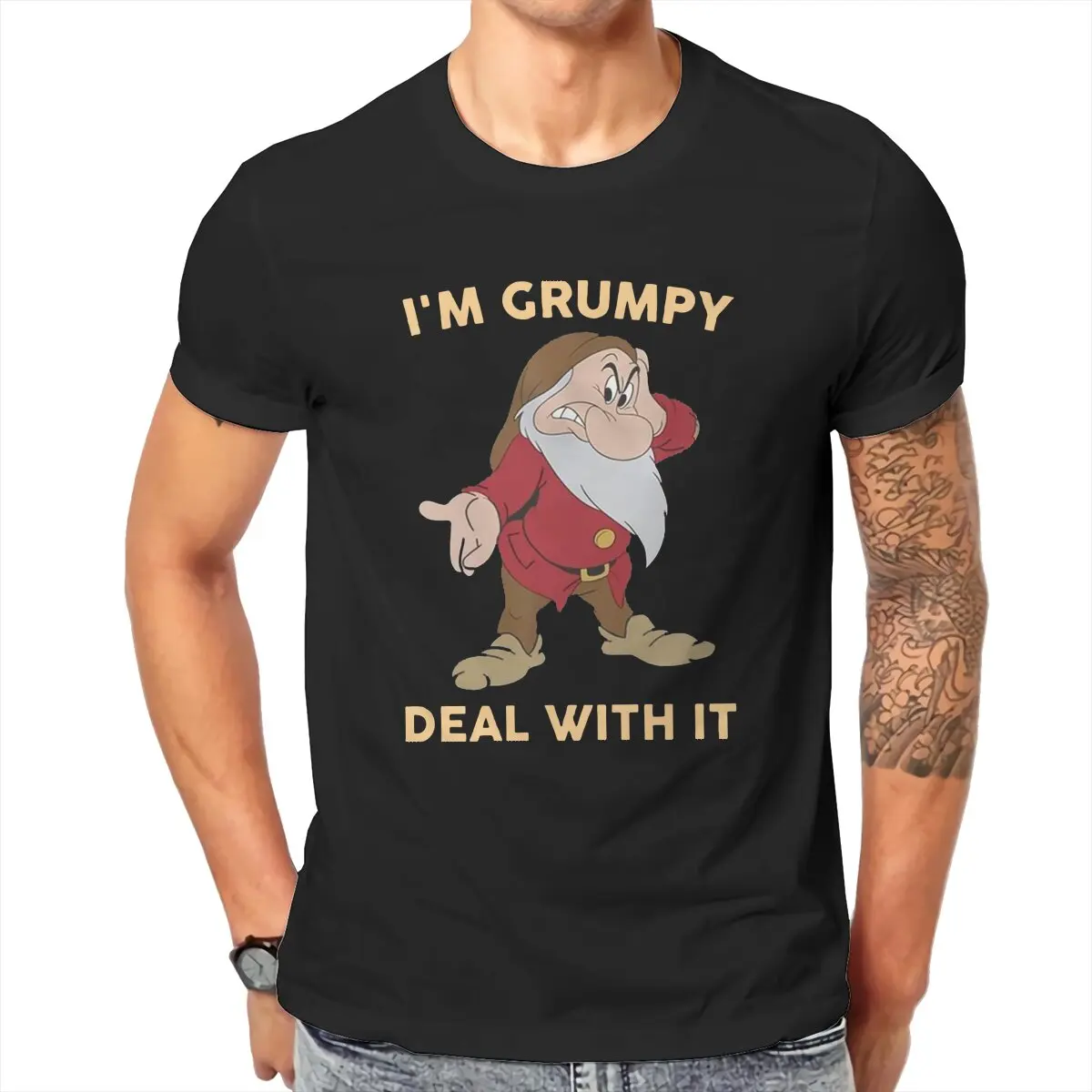 Men's T-Shirt I Am So Grumpy Deal With It Cotton Tees Short Sleeve Angry Bedtime Story T Shirt Round Collar Clothes Plus Size
Men's T-Shirt I Am So Grumpy Deal With It Cotton Tees Short Sleeve Angry Bedtime Story T Shirt Round Collar Clothes Plus Size