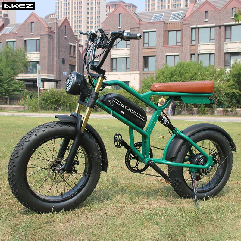 Retro Electric Motorcycle Bike Off Road Fat Tire Electric Bicycle For Adults 750W 48V Green Motorbike With Removable Battery
Retro Electric Motorcycle Bike Off Road Fat Tire Electric Bicycle For Adults 750W 48V Green Motorbike With Removable Battery