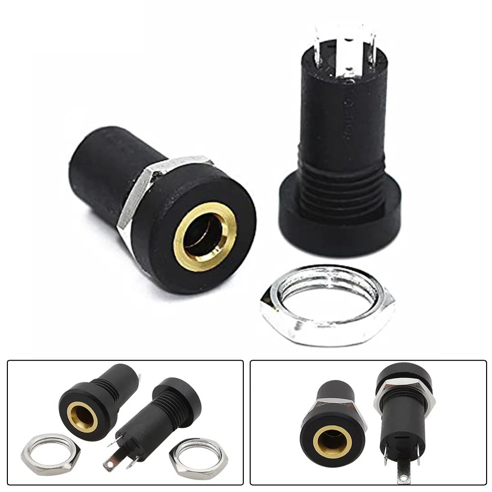 2pc 3.5MM Audio Jacks Hot Sale 3 Pole Panel Mount Adapter With Nuts Connector Black Aux Socket Stereo Part Accessories
2pc 3.5MM Audio Jacks Hot Sale 3 Pole Panel Mount Adapter With Nuts Connector Black Aux Socket Stereo Part Accessories