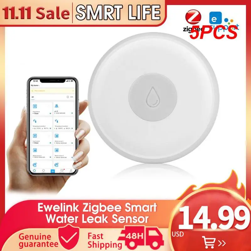 5PCS Mini Wireless Flood Detector Water Level Detector Zigbee Smart Water Leak Sensor Smart Home
5PCS Mini Wireless Flood Detector Water Level Detector Zigbee Smart Water Leak Sensor Smart Home