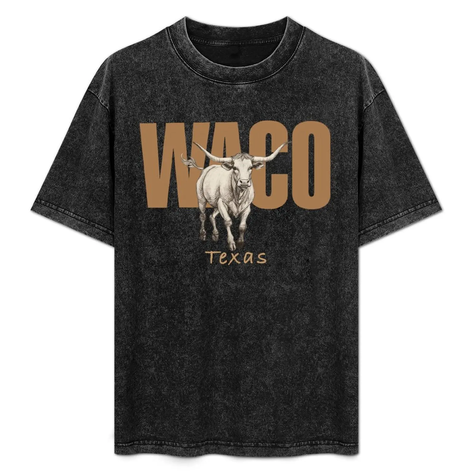 Waco Texas винтажная футболка с западным дизайном роскошная дизайнерская одежда в