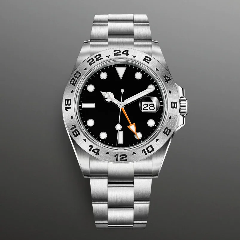 Часы мужские/женские механические из нержавеющей стали, 42/36 мм 
Часы мужские/женские механические из нержавеющей стали, 42/36 мм