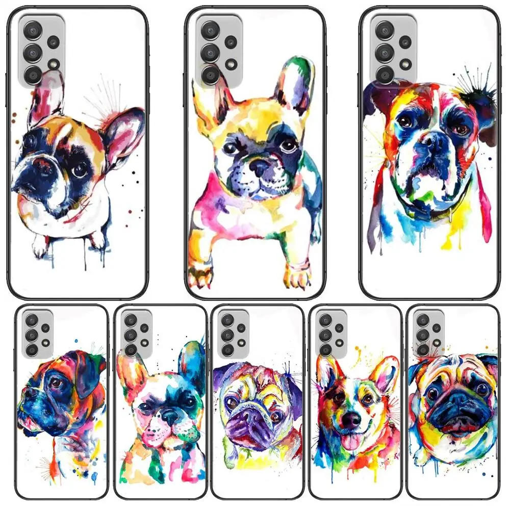 French Bulldog Dog Pug Phone Case Hull For Samsung Galaxy A70 A50 A51 A71 A52 A40 A30 A31 A90 A20E 5G a20s Black Shell Art Cell
French Bulldog Dog Pug Phone Case Hull For Samsung Galaxy A70 A50 A51 A71 A52 A40 A30 A31 A90 A20E 5G a20s Black Shell Art Cell