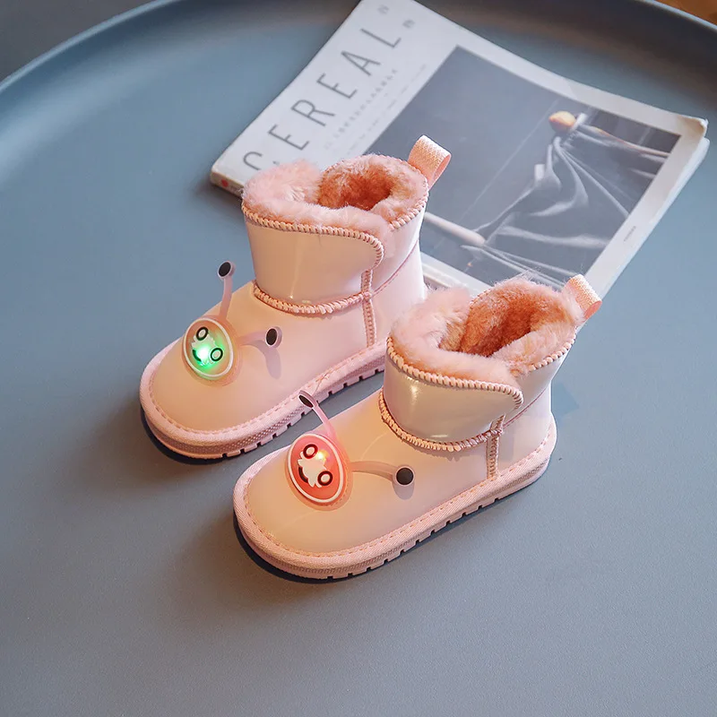 Girls Solid Color Anti-skid Waterproof Warm Cotton Boots Children Plush Thickened Snow Boots for Boys Fashion New Winter 2023 
Girls Solid Color Anti-skid Waterproof Warm Cotton Boots Children Plush Thickened Snow Boots for Boys Fashion New Winter 2023