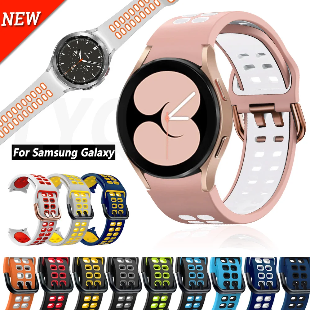 20mm Silicone Sport No Gaps Band For Samsung Galaxy Watch 4 40mm 44mm Straps Galaxy Watch4 Classic 46mm 42mm Bracelet Watchbands 
20mm Silicone Sport No Gaps Band For Samsung Galaxy Watch 4 40mm 44mm Straps Galaxy Watch4 Classic 46mm 42mm Bracelet Watchbands