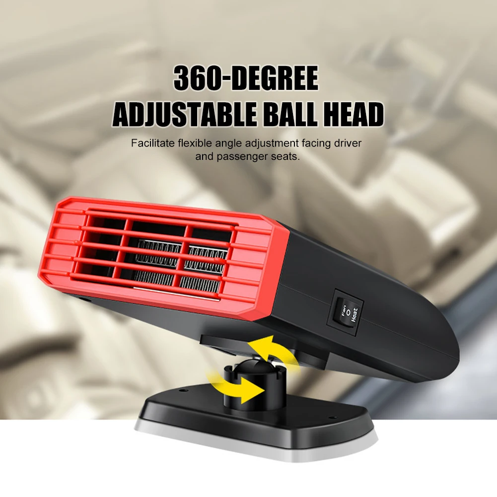 12/24V Portable Auto Heater Defroster Demister Heating 360 Degree ABS Winter Heating Cooling Fan For Car Trucks Car Accessories
12/24V Portable Auto Heater Defroster Demister Heating 360 Degree ABS Winter Heating Cooling Fan For Car Trucks Car Accessories