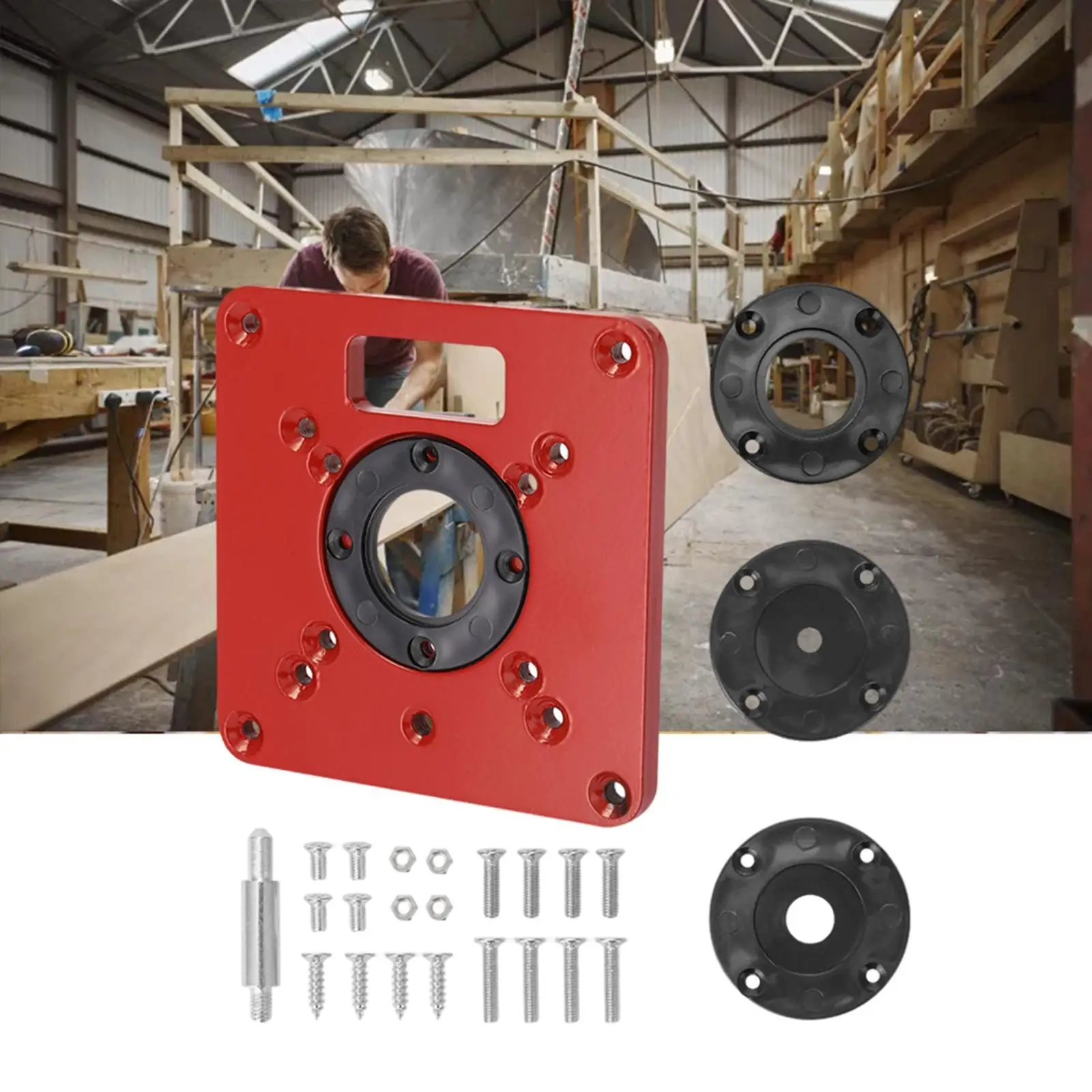 Multi-Functional Router Table Insert Plate Trimmer Machine Plate Wood Router Woodworking Benches for DIY Kit Woodworking
Multi-Functional Router Table Insert Plate Trimmer Machine Plate Wood Router Woodworking Benches for DIY Kit Woodworking
