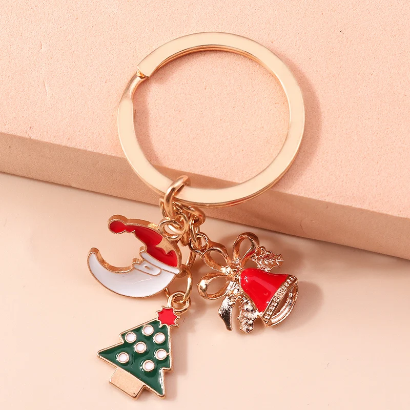 Cute Enamel Christmas Tree Moon Bell Keychain Souvenir Gift for Women Men Handbag Charms Pendants Key Rings DIY Jewelry Gifts
Cute Enamel Christmas Tree Moon Bell Keychain Souvenir Gift for Women Men Handbag Charms Pendants Key Rings DIY Jewelry Gifts