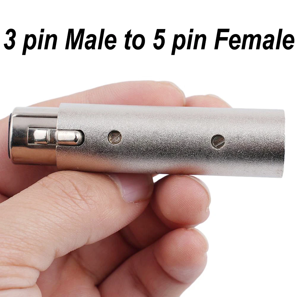 3 Pin To 5 Pin 3 Pin XLR To 5 Pin DMX Or 5 To 3 Converter Replacement Silver 5 To 3 Accessory Adaptor Metal Cased Converter Part
3 Pin To 5 Pin 3 Pin XLR To 5 Pin DMX Or 5 To 3 Converter Replacement Silver 5 To 3 Accessory Adaptor Metal Cased Converter Part