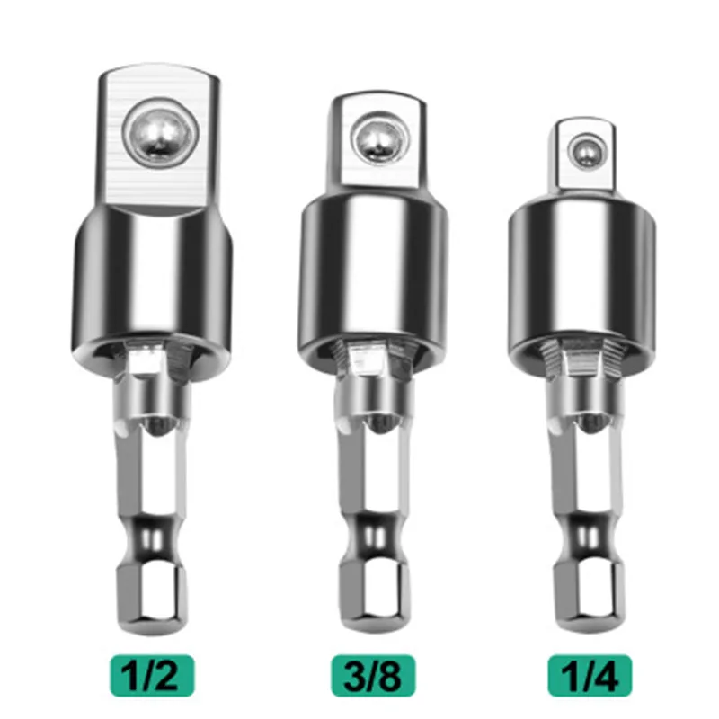 1/2;1/4;3/8; Electric Drill Socket Adapter for Impact Driver Hex Wrench Socket Conversion Angle Drill-head Drill Converter Tool
1/2;1/4;3/8; Electric Drill Socket Adapter for Impact Driver Hex Wrench Socket Conversion Angle Drill-head Drill Converter Tool
