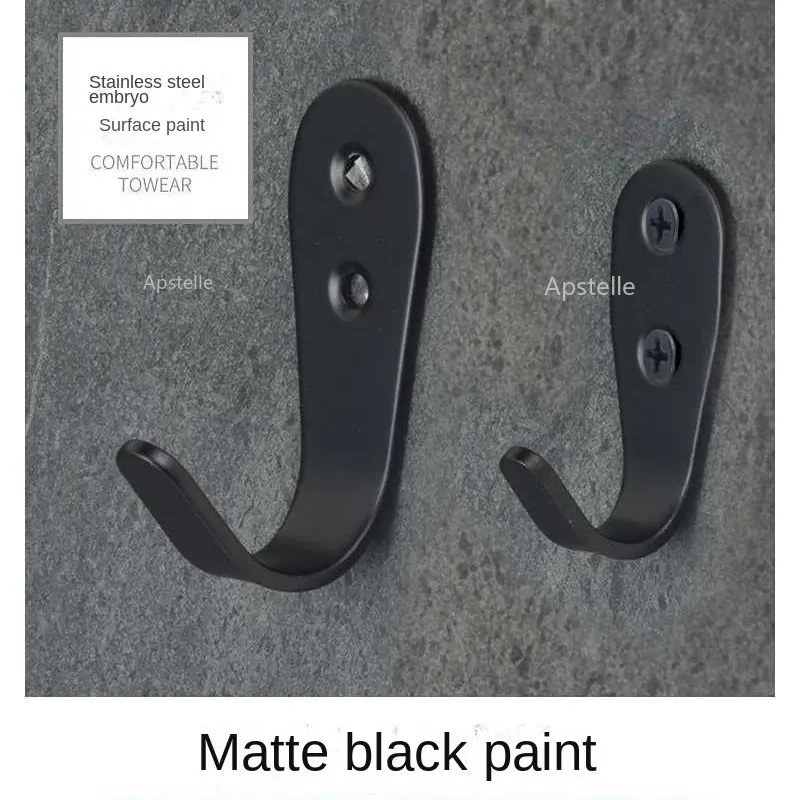 Organizer Bath Accessories Black White Matt Towel Hook Bathroom Wall Hook Kitchen Bag Hanger for Towel Clothes Hanger
Organizer Bath Accessories Black White Matt Towel Hook Bathroom Wall Hook Kitchen Bag Hanger for Towel Clothes Hanger