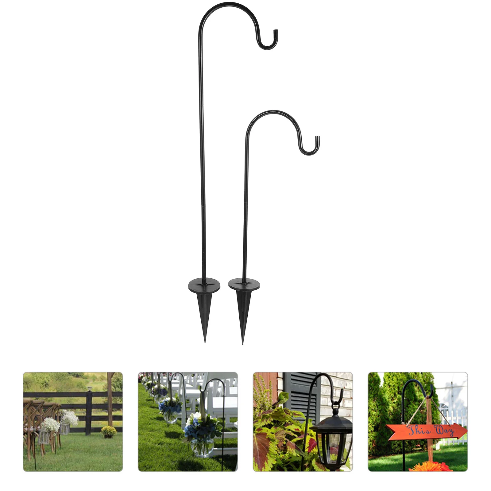 2 Pcs Hook Iron Garden Heavy Duty Clothes Hanger Stylish Lantern In-Ground Shepherds Coat Hangers
2 Pcs Hook Iron Garden Heavy Duty Clothes Hanger Stylish Lantern In-Ground Shepherds Coat Hangers