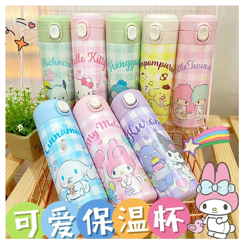 Sanrioed мультяшный милый 420 мл Термос из нержавеющей стали чашка Kawaii аниме My Melody Kuromi Cinnamoroll Kittys Cat портативная чашка для воды
Sanrioed мультяшный милый 420 мл Термос из нержавеющей стали чашка Kawaii аниме My Melody Kuromi Cinnamoroll Kittys Cat портативная чашка для воды