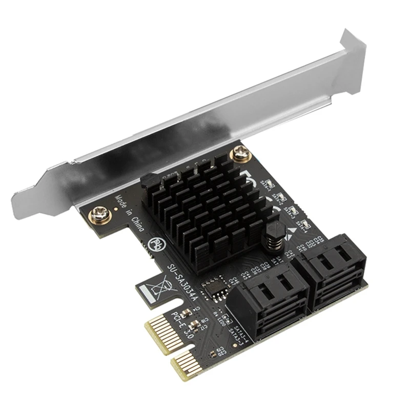 PCIE 4Ports To SATA Card PCI-E 4X Cards PCI Express To SATA 3.0 SATA III 6Gbps PCIE X4 SSD Expansion Adapter Card IPFS
PCIE 4Ports To SATA Card PCI-E 4X Cards PCI Express To SATA 3.0 SATA III 6Gbps PCIE X4 SSD Expansion Adapter Card IPFS
