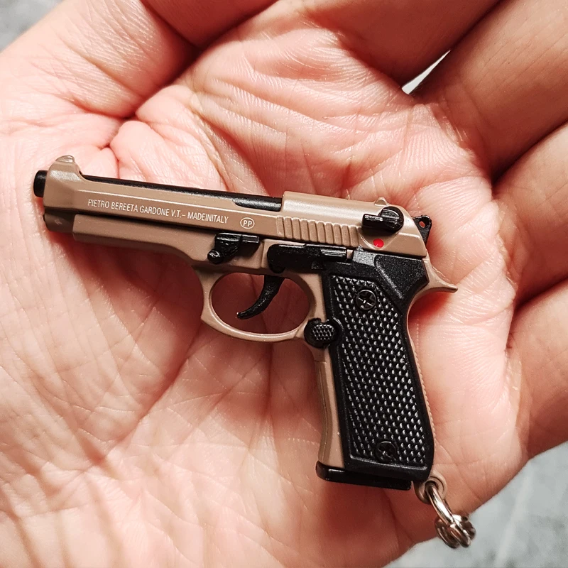 Alloy 1:4 Beretta 92F Pistol Shape Detachable Toy Gun Model Keychain Fidget Toy for Boy Collection Adults Gift
Alloy 1:4 Beretta 92F Pistol Shape Detachable Toy Gun Model Keychain Fidget Toy for Boy Collection Adults Gift