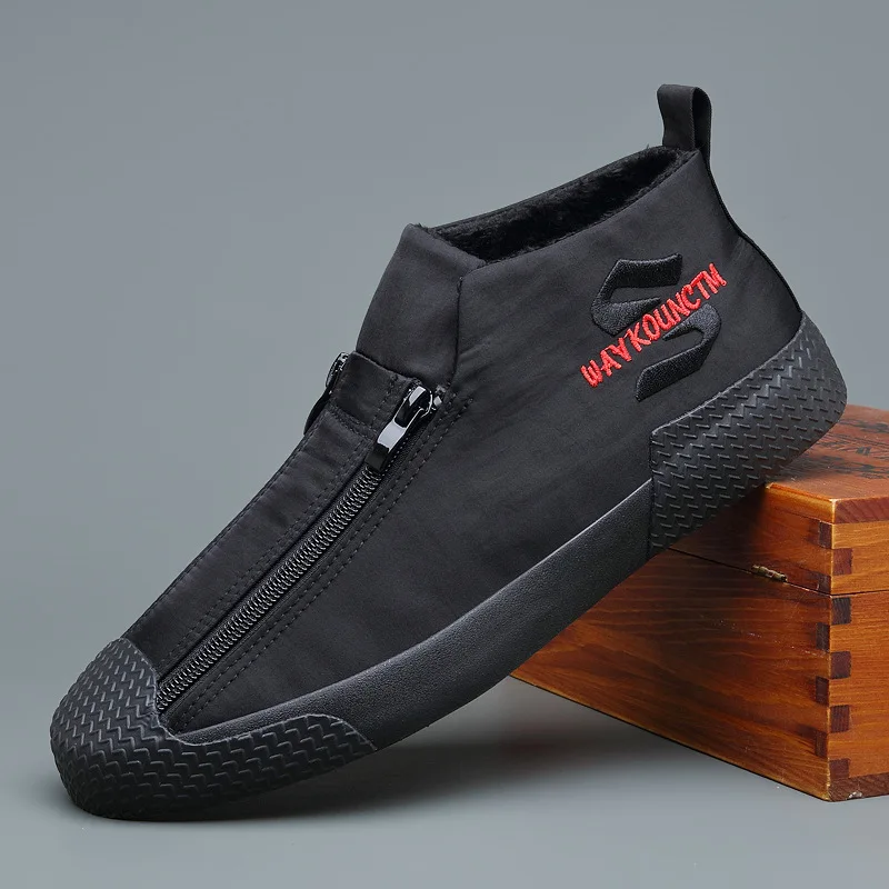 Winter Outdoor Waterproof Warm Fur Sneakers Fashion High Top Men Snow Winter Sports Shoes Zipper Shoes Men's Casual Shoes
Winter Outdoor Waterproof Warm Fur Sneakers Fashion High Top Men Snow Winter Sports Shoes Zipper Shoes Men's Casual Shoes
