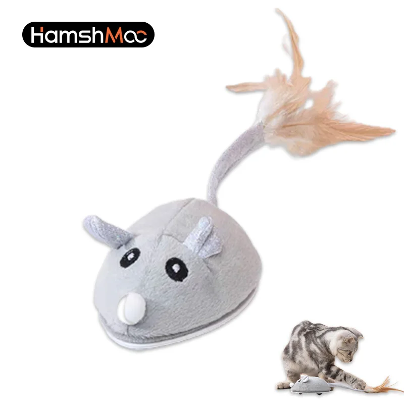 HamshMoc Smart Mouse Cat Toys Electric Sliding Simulation Mouse Funny Cat Toy USB Charging Self-play Intelligent for All Cats 
HamshMoc Smart Mouse Cat Toys Electric Sliding Simulation Mouse Funny Cat Toy USB Charging Self-play Intelligent for All Cats