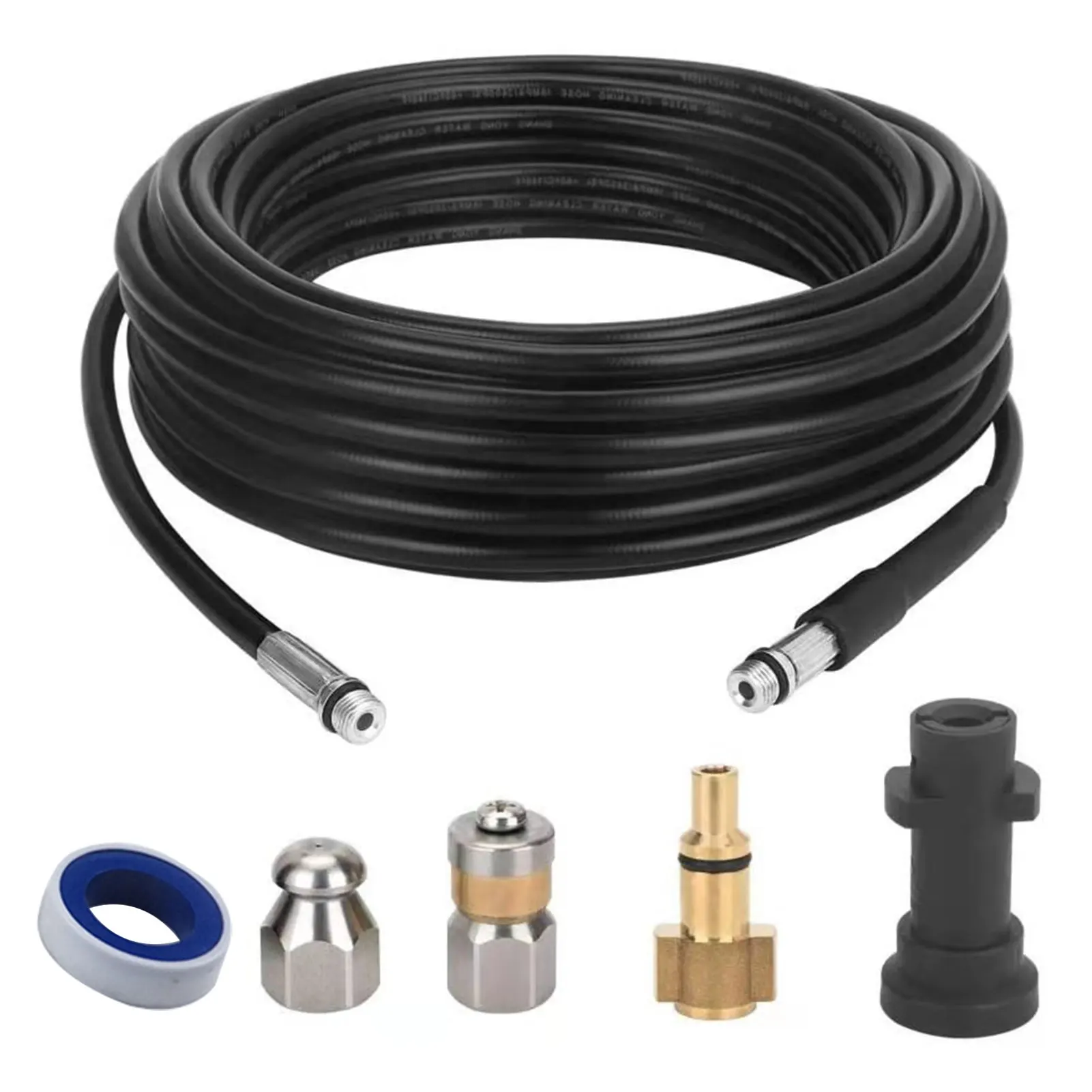 6pcs Irrigation Garden 1/4 Inch NPT Seal Tape Watering Indoor Outdoor Quick Connect Sewer Jetter Kit For Pressure Washer Adapter
6pcs Irrigation Garden 1/4 Inch NPT Seal Tape Watering Indoor Outdoor Quick Connect Sewer Jetter Kit For Pressure Washer Adapter