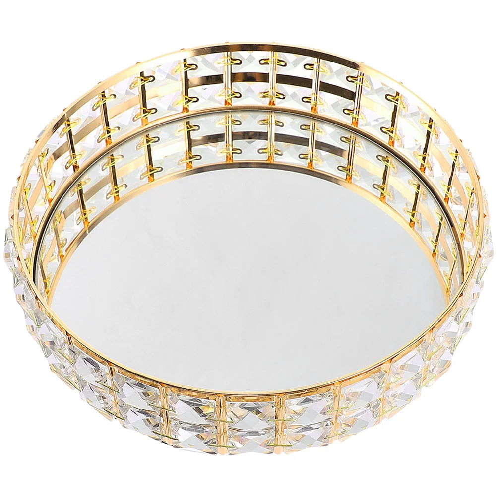 Tray Jewelrymirror Dresser Makeupstorage Organizer Plate Vanity Bathroom Decorativegold Ring Display Dish Crystal Snacks Holder
Tray Jewelrymirror Dresser Makeupstorage Organizer Plate Vanity Bathroom Decorativegold Ring Display Dish Crystal Snacks Holder