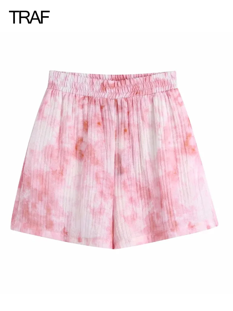 TRAF Summer Chiffon Shorts Women 2022 Casual Baggy Shorts For Women Trendyol Pink High Waist Shorts 2 Piece Sets Womens Outfits
TRAF Summer Chiffon Shorts Women 2022 Casual Baggy Shorts For Women Trendyol Pink High Waist Shorts 2 Piece Sets Womens Outfits