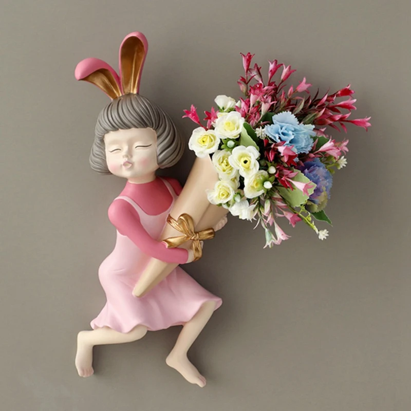 Wall Vase Decoration Home Decor Rabbit Girl Statue Wall Decor With Flower Vase Room Decor Vase Wall Plant
Wall Vase Decoration Home Decor Rabbit Girl Statue Wall Decor With Flower Vase Room Decor Vase Wall Plant