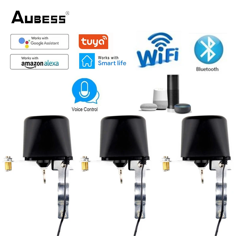 Aubess Smart Home WIFI BLE Valve Smart Water/Gas Valve Automation Valve Controller Work With Alexa Google Assistant Smart Life
Aubess Smart Home WIFI BLE Valve Smart Water/Gas Valve Automation Valve Controller Work With Alexa Google Assistant Smart Life
