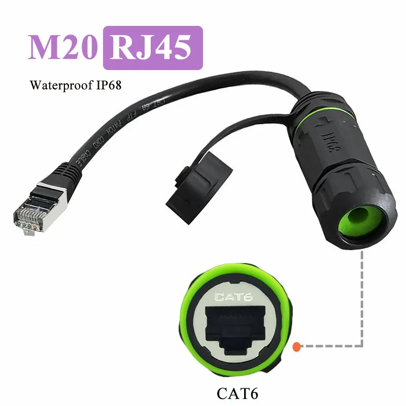 Водонепроницаемый разъем сетевого кабеля CAT6 RJ45, IP68, 8P8C, адаптер Ethernet-переходник, штекер и гнездо, экранированный сигнал RJ45, авиационный штекер
Водонепроницаемый разъем сетевого кабеля CAT6 RJ45, IP68, 8P8C, адаптер Ethernet-переходник, штекер и гнездо, экранированный сигнал RJ45, авиационный штекер
