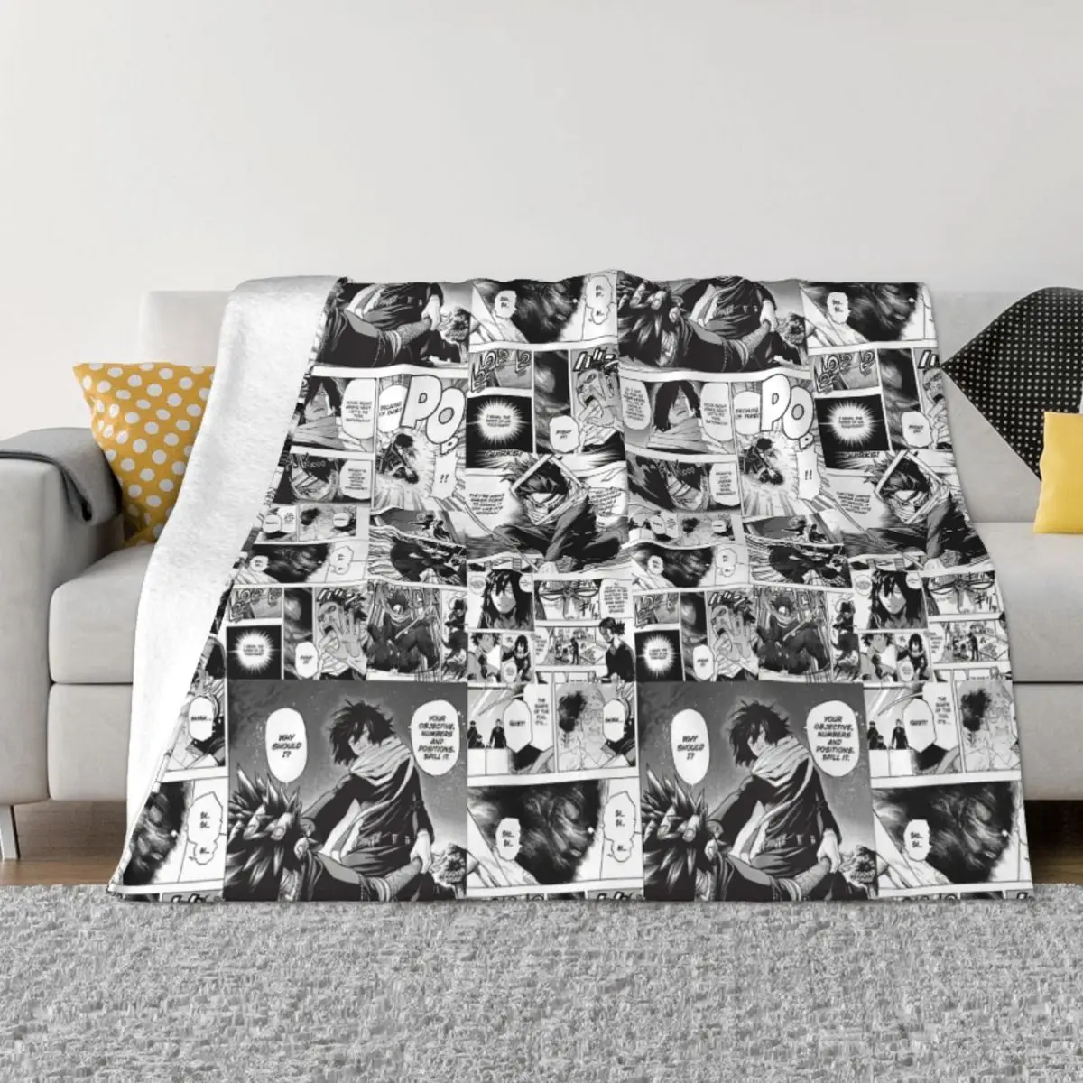 MDFLT Soft Touching Aizawa Manga Panel Throw Blanket Super Warm 3D Printed Flannel Blanket For Beds Hiking Picnic
MDFLT Soft Touching Aizawa Manga Panel Throw Blanket Super Warm 3D Printed Flannel Blanket For Beds Hiking Picnic