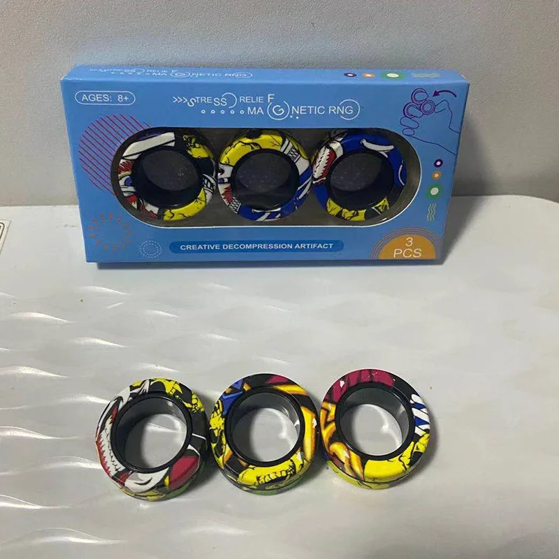3Pcs Funny Fidget Spinner Toys Magnetic Bracelet Ring Anti-stress Unzip Toy Magic Ring Props Stress Relief Child Adult Toys 
3Pcs Funny Fidget Spinner Toys Magnetic Bracelet Ring Anti-stress Unzip Toy Magic Ring Props Stress Relief Child Adult Toys